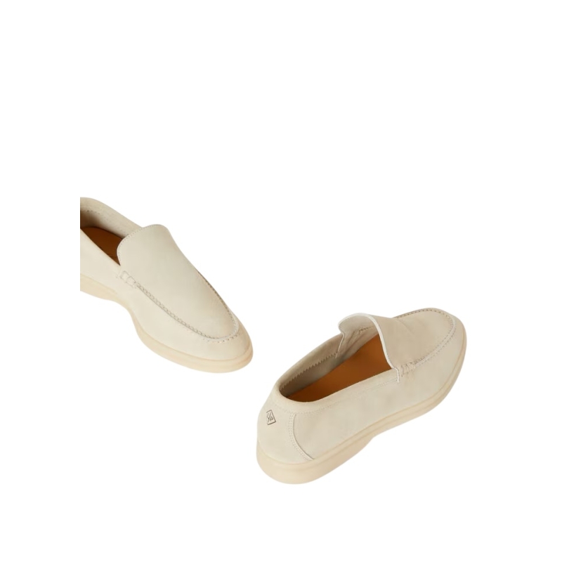 Loro Piana Summer Walk Loafer Suede Nougat - Image 6