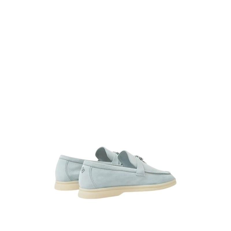 Loro Piana Summer Charms Walk Loafer Suede Spring Waterfall Melange - Image 3