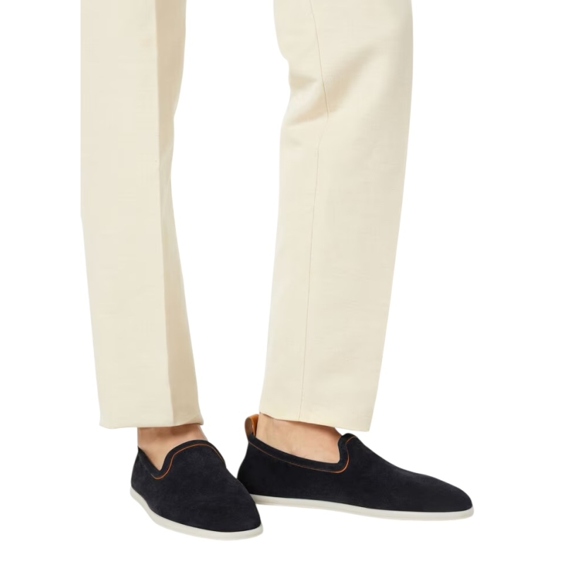 Loro Piana Venice Walk Loafer Navy Blue - Image 7