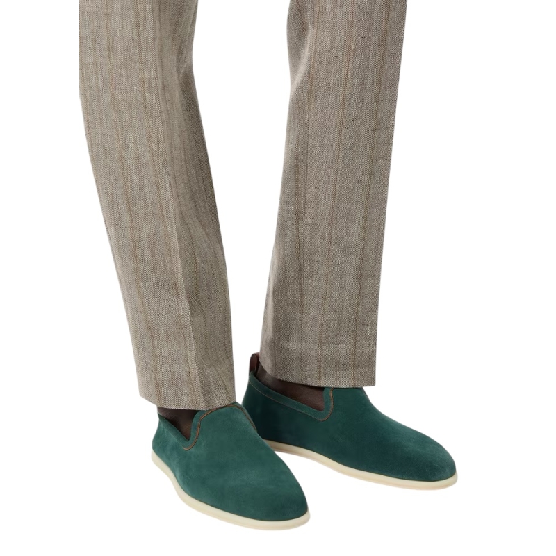 Loro Piana Venice Walk Loafer Conifer - Image 7
