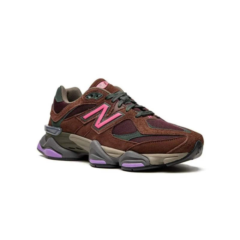New Balance 9060 Rich Oak Burgundy - Image 2