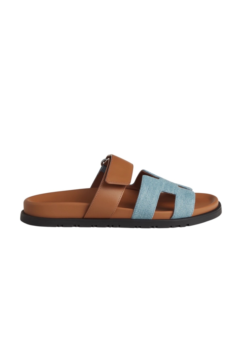 Hermes Chypre Sandal Bleu Clair / Naturel