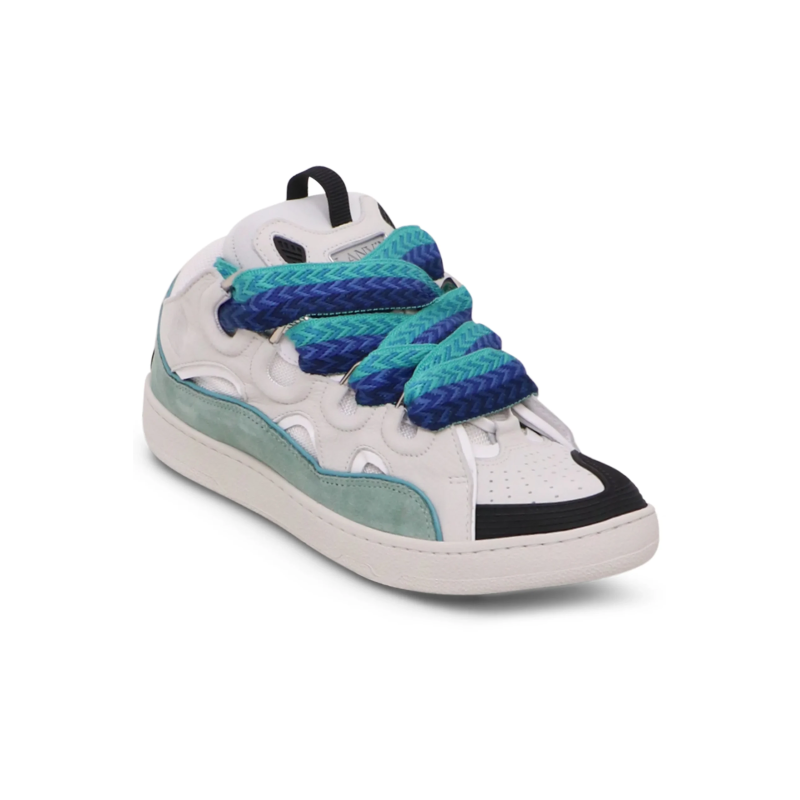 Lanvin Curb Sneaker White Blue - Image 2