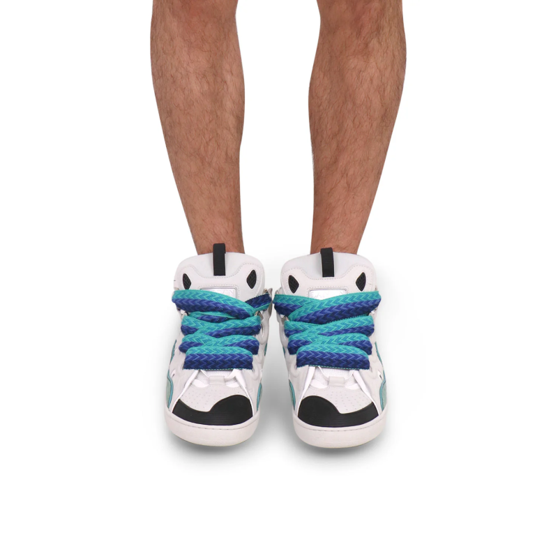 Lanvin Curb Sneaker White Blue - Image 3