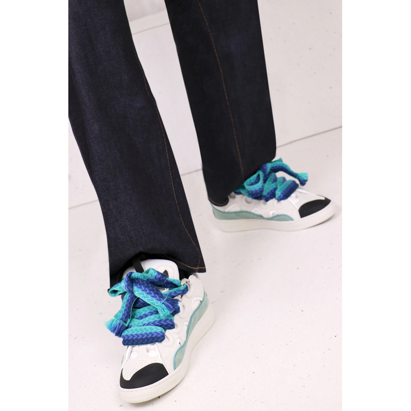 Lanvin Curb Sneaker White Blue - Image 4