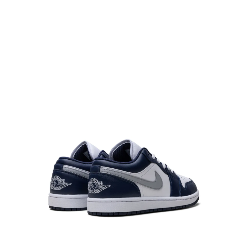Jordan 1 Low Midnight Navy Wolf Grey - Image 3