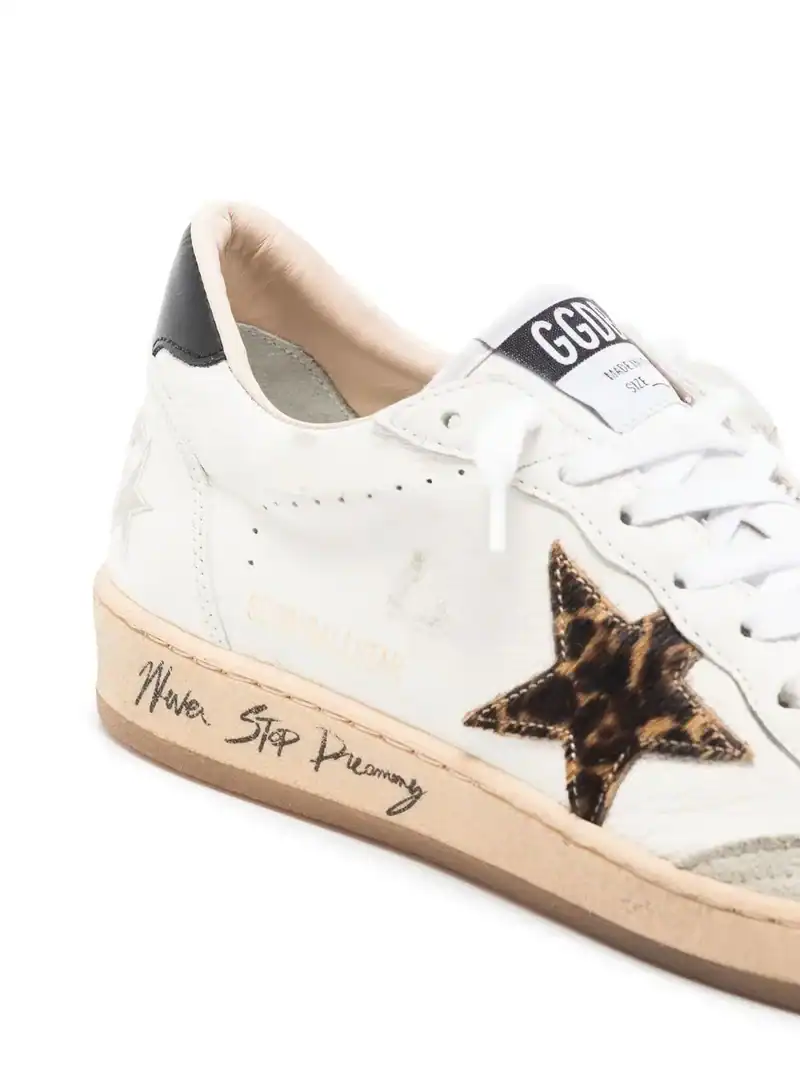Golden Goose Ball Star leopard print pony skin star - Image 2