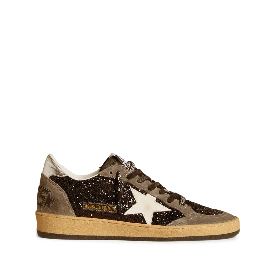 Golden Goose Gray black Ball Star LTD in glitter Skins