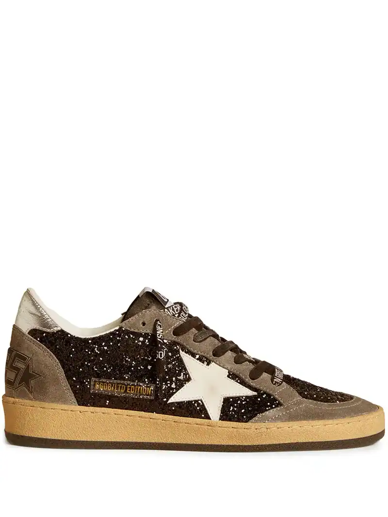 Golden Goose Gray black Ball Star LTD in glitter Skins