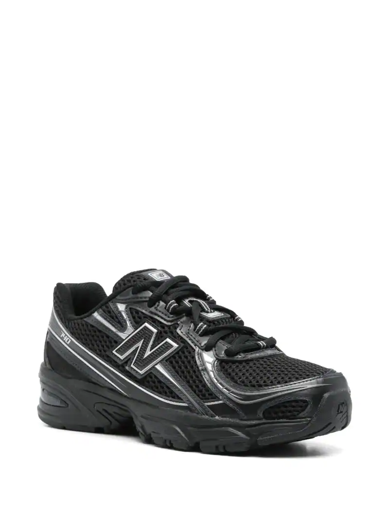 New Balance 740v2 Black Grey Silver - Image 2
