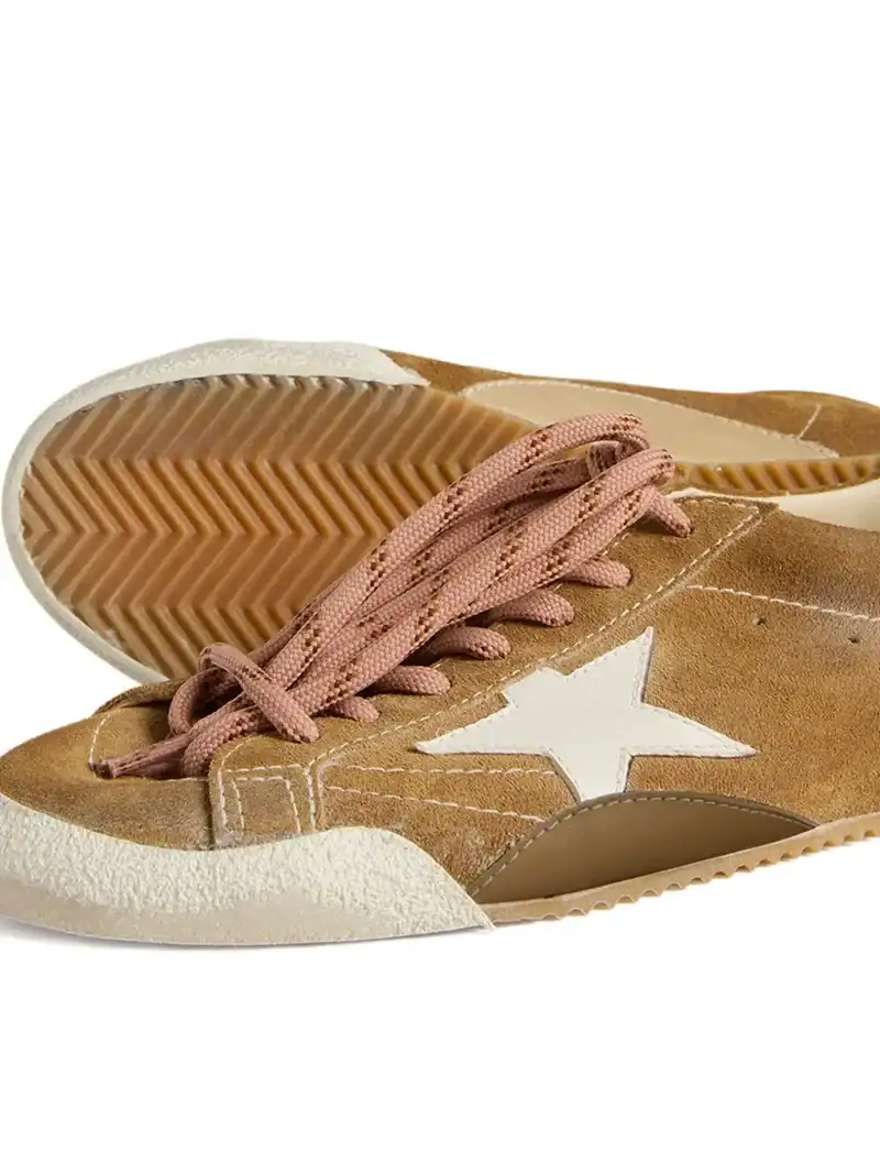 Golden Goose True-Star in tobacco-colored suede white star platinum - Image 3
