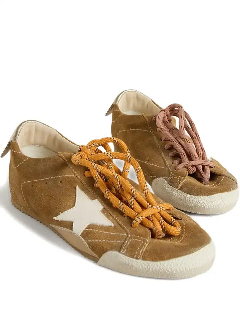 Golden Goose True-Star in tobacco-colored suede white star platinum - Image 2