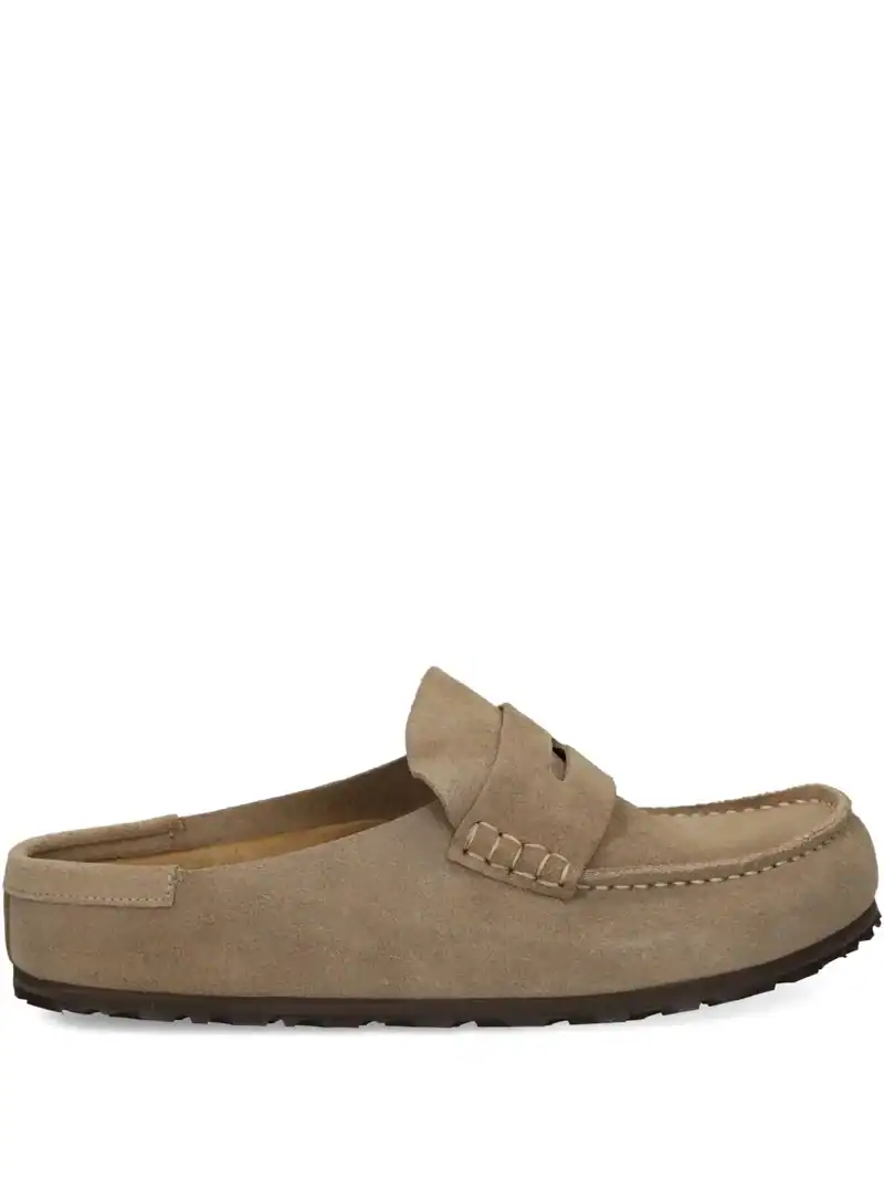 Birkenstock Naples Wrapped Suede Taupe